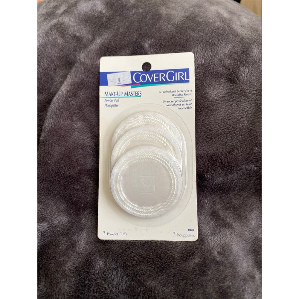 CoverGirl MakeUp Masters Powder Puffs 3 Pack Make Up New in Pack Vintage